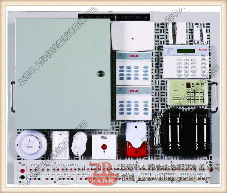 周边防范实训装置,防盗报警实训考核单元模块